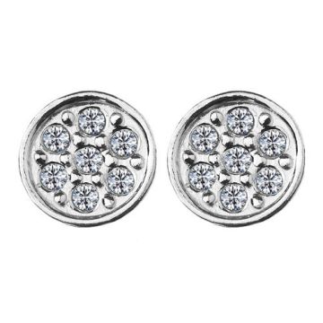 Sztyfty / Kolczyki Kółeczka z kamieniami, srebro próba 925, SZ 76 Sztyfty / Kolczyki Kółeczka z kamieniami, srebro próba 925, SZ 76