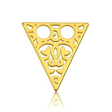 Blaszka Celebrytka Trójkąt - ażurowy, złoto próba 585 Blaszka Celebrytka Trójkąt - ażurowy, złoto próba 585