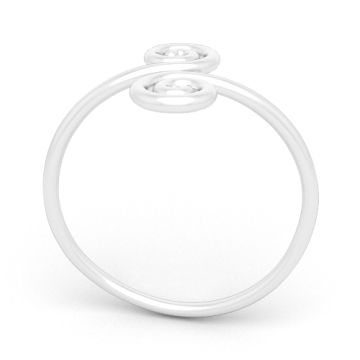 Ozdobny pierścionek regulowany, srebro 925 D10 Ozdobny pierścionek regulowany, srebro 925 D10