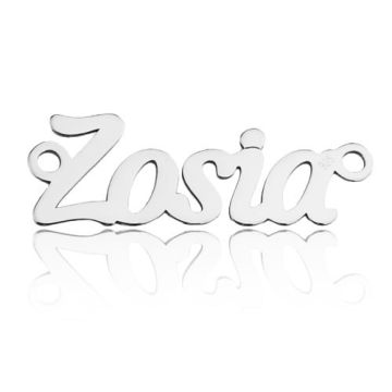 Zawieszka / Łącznik Imię Zosia, srebro 925 BL ZOSIA - 0,4 mm Zawieszka / Łącznik Imię Zosia, srebro 925 BL ZOSIA - 0,4 mm