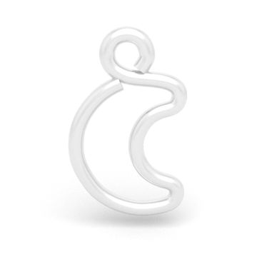 Zawieszka ozdobna - mały księżyc, srebro 925 D24 Zawieszka ozdobna - mały księżyc, srebro 925 D24