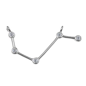 Łącznik / Zawieszka Baran Znak Zodiaku z kamieniami, srebro 925 S-CHARM 356 Łącznik / Zawieszka Baran Znak Zodiaku z kamieniami, srebro 925 S-CHARM 356