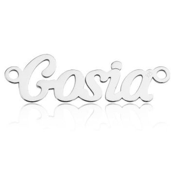 Zawieszka / Łącznik Imię Gosia, srebro 925 BL GOSIA - 0,4 mm Zawieszka / Łącznik Imię Gosia, srebro 925 BL GOSIA - 0,4 mm