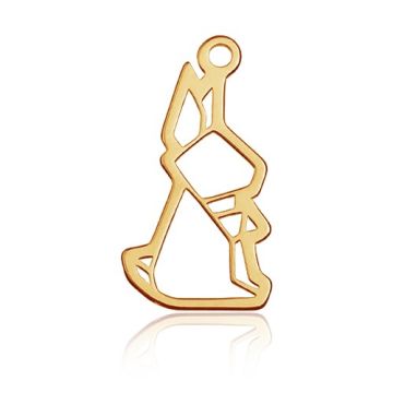 Zawieszka Królik origami, złoto próby 585 Zawieszka Królik origami, złoto próby 585