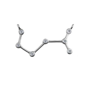 Łącznik / Zawieszka Skorpion Znak Zodiaku z kamieniami, srebro 925 S-CHARM 363 Łącznik / Zawieszka Skorpion Znak Zodiaku z kamieniami, srebro 925 S-CHARM 363