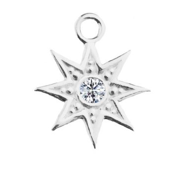 Zawieszka Gwiazda z kamieniem, srebro 925 S-CHARM 626 Zawieszka Gwiazda z kamieniem, srebro 925 S-CHARM 626