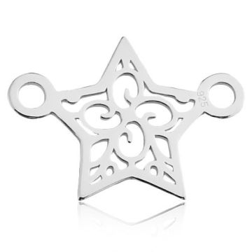 Łącznik ażurowy gwiazdka, srebro 925 BL 749 - 0,4 mm Łącznik ażurowy gwiazdka, srebro 925 BL 749 - 0,4 mm