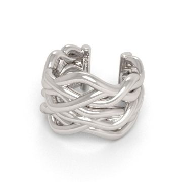 Ozdobna zaplatana nausznica , srebro 925 NA 26 Ozdobna zaplatana nausznica , srebro 925 NA 26