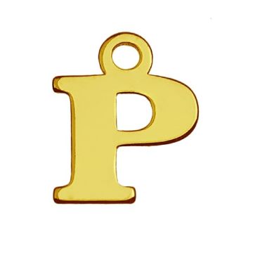 Zawieszka litera P, złoto próby 585