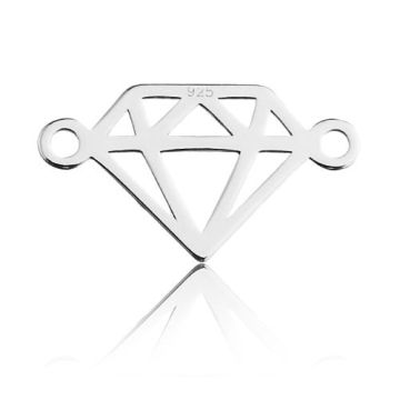 Łącznik / Zawieszka Diament, srebro 925 BL 604 - 0,4 mm Łącznik / Zawieszka Diament, srebro 925 BL 604 - 0,4 mm