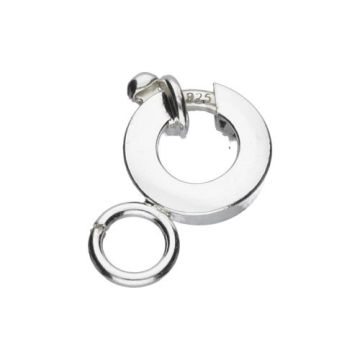 Duże zapięcie srebrne - typu federing, próba 925 AMTD 16 Duże zapięcie srebrne - typu federing, próba 925 AMTD 16