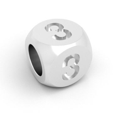 Kostka do przewlekania z cyfrą 3, CUBE 3 Kostka do przewlekania z cyfrą 3, CUBE 3
