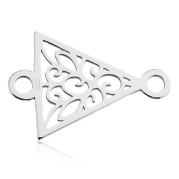 Łącznik ażurowy trójkąt, srebro 925 BL 747 - 0,4 mm Łącznik ażurowy trójkąt, srebro 925 BL 747 - 0,4 mm