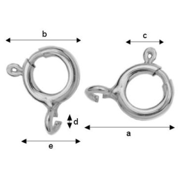 Zapięcia srebro próba 925 AM 5,5 TNMA Zapięcia srebro próba 925 AM 5,5 TNMA