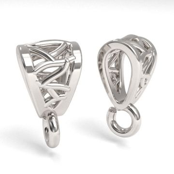 Ażurowy krawat ozdobny, srebro 925 KR 19 Ażurowy krawat ozdobny, srebro 925 KR 19