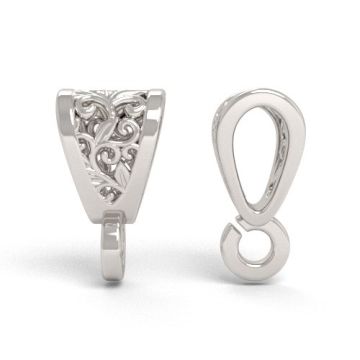 Ozdobny krawat z ażurowym wzorem, srebro 925 KR 22 Ozdobny krawat z ażurowym wzorem, srebro 925 KR 22