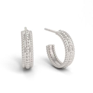 Kolczyki koła, obręcze z ozdobnym wzorem, srebro 925 EX 23 Kolczyki koła, obręcze z ozdobnym wzorem, srebro 925 EX 23