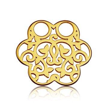 Blaszka Celebrytka Kwiatek - ażurowa, złoto próba 585 Blaszka Celebrytka Kwiatek - ażurowa, złoto próba 585