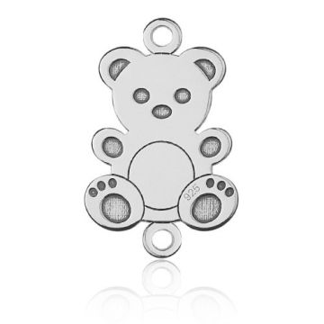 Łącznik / Zawieszka grawerowana Miś, srebro 925 BL 537 - 0,4 mm Łącznik / Zawieszka grawerowana Miś, srebro 925 BL 537 - 0,4 mm