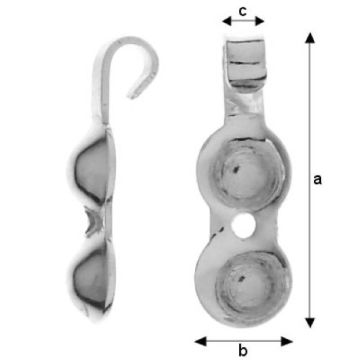 Zakończenia srebro próba 925 LP 4 Zakończenia srebro próba 925 LP 4