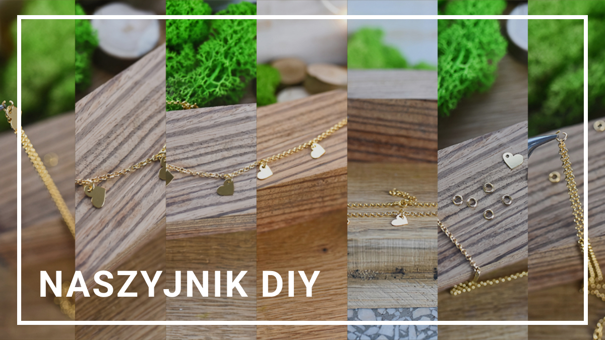 Naszyjnik DIY - choker z serduszkami Naszyjnik DIY - choker z serduszkami